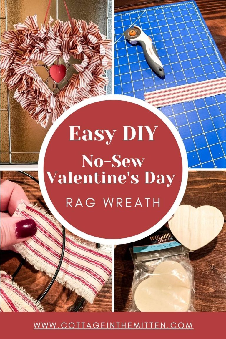 No-Sew Valentine’s Day Rag Wreath: Quick & Easy Tutorial