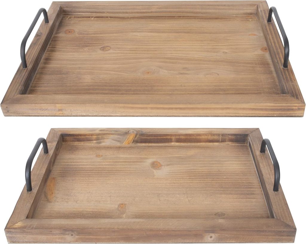 Whispers of Spring: Beautiful Textures & Hygge Decor for Your Home - Double wooden trays 
