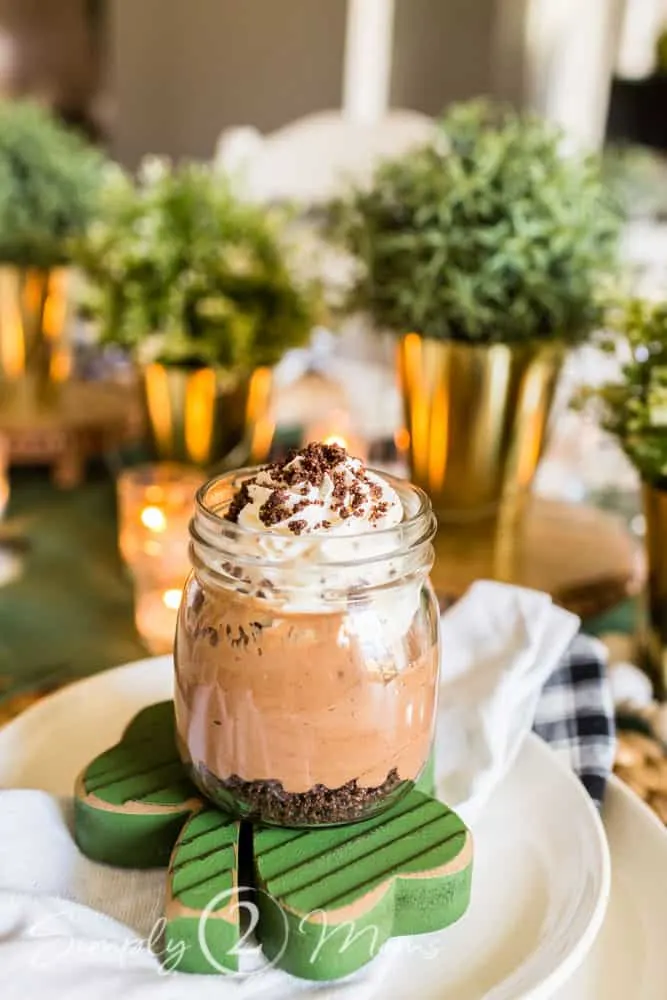Simply 2 Moms share their double chocolate Irish whiskey cheesecake. 