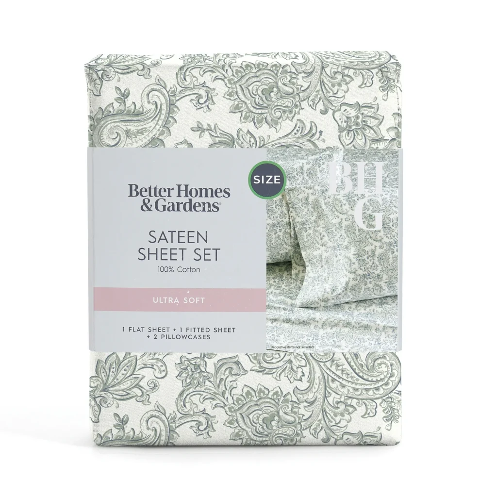 400 thread count printed sheet set from Better Homes & Garden.