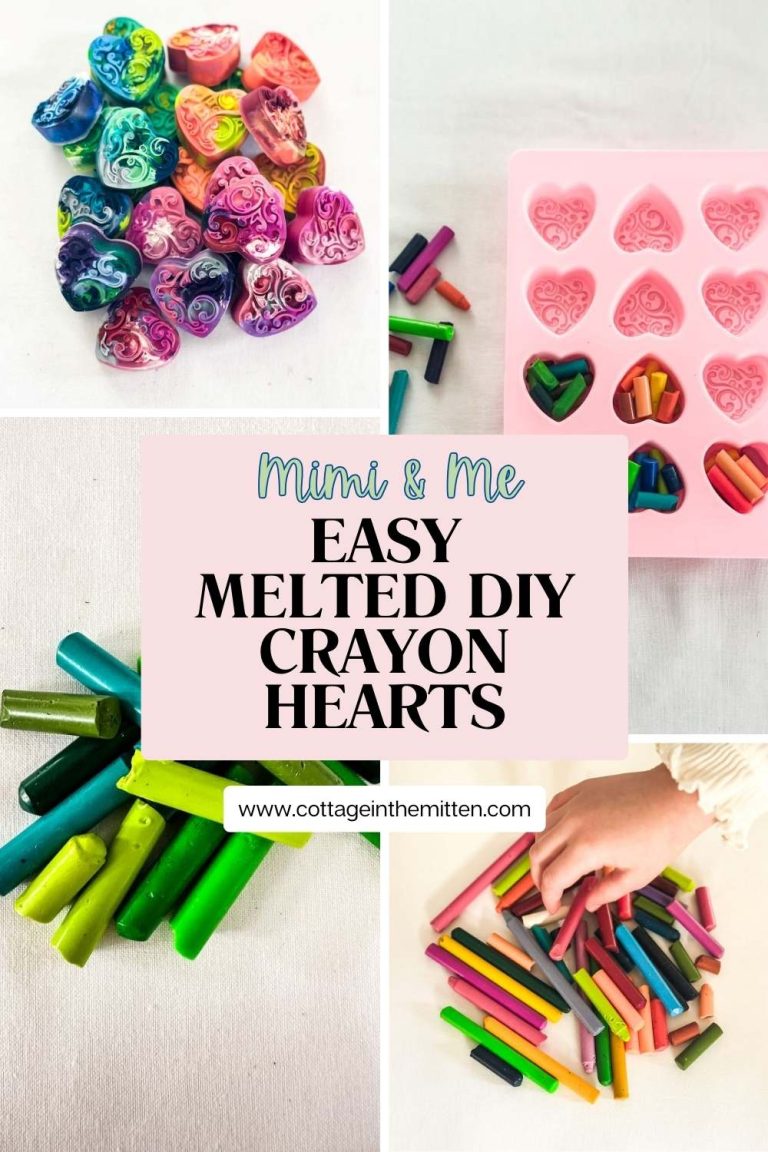 Easy Melted DIY Crayon Heart Craft