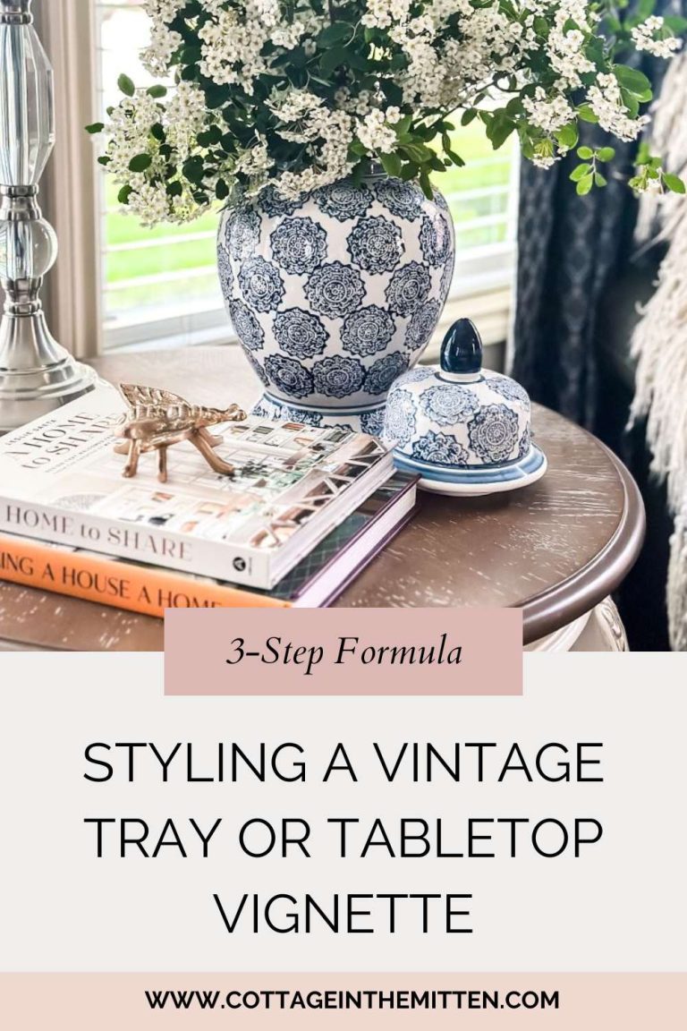 The 3-Step Formula for Styling a Vintage Tray or Tabletop Vignette